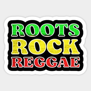 Roots Rock Reggae, Jamaica Rastafarian Sticker